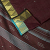 Sanskriti Vintage Saree Brown Pure Cotton Tant Handwoven Bengali Sari 5+YDFabric