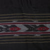 Sanskriti Vintage Gray-Black Pure Cotton Saree Hand Ikat Woven 5 YD Craft Fabric
