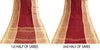 Sanskriti Vintage Red-Brown Pure Cotton Saree Hand Woven Tant Bengal 5+YD Fabric