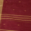 Sanskriti Vintage Red-Brown Pure Cotton Saree Hand Woven Tant Bengal 5+YD Fabric