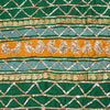 Sanskriti Vintage Purple-Green Pure Silk Saree Hand Bead Zari Woven 5+YD Fabric