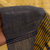 Sanskriti Vintage Pale Yellow Pure Cotton Saree Handwoven Begumpuri 5.5YD Fabric