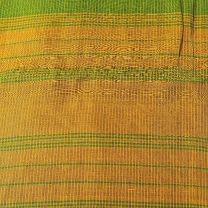 Sanskriti Vintage Green Cotton Silk Saree Handcraft ChettinadTamilnadu 5+YDCraft