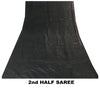 Sanskriti Vintage Black Pure Silk Saree Peacock Embroidery Beaded 5.5+YD Fabric