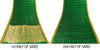Sanskriti Vintage Green-Golden Pure Silk Saree Brocade Woven Sari 5.5+ Yd Fabric