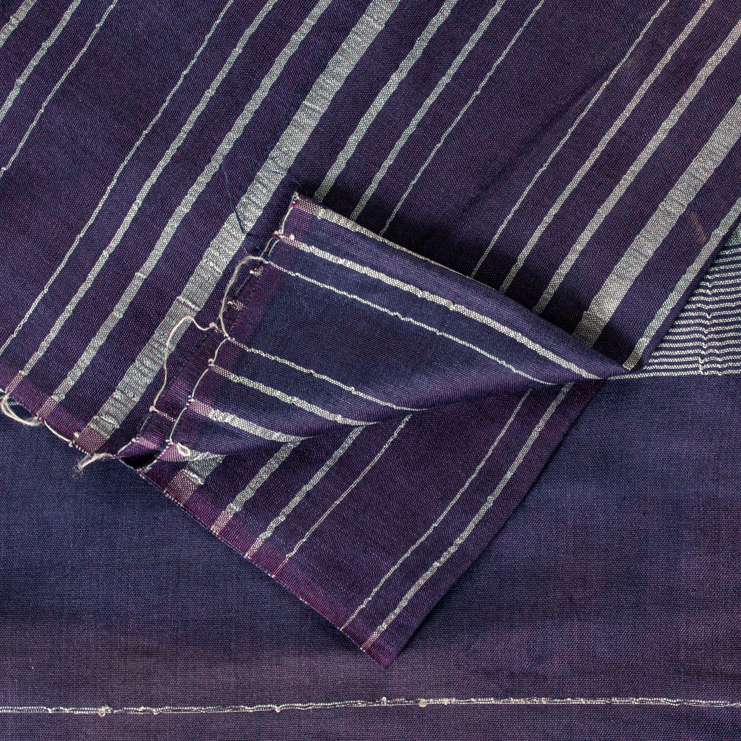 Sanskriti Vintage Purple Artificial Silk Saree Woven 6+YD Craft Fabric Material