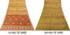 Sanskriti Vintage Green-Red Pure Silk Saree Hand Block Phulkari Border Patch 6YD