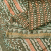 Sanskriti Vintage Green 100% Pure Cotton Saree Bagru Hand Block Print 6YD Fabric
