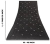 Sanskriti Vintage Black Pure Georgette Saree Hand Beaded Thread Sari 5+YD Fabric