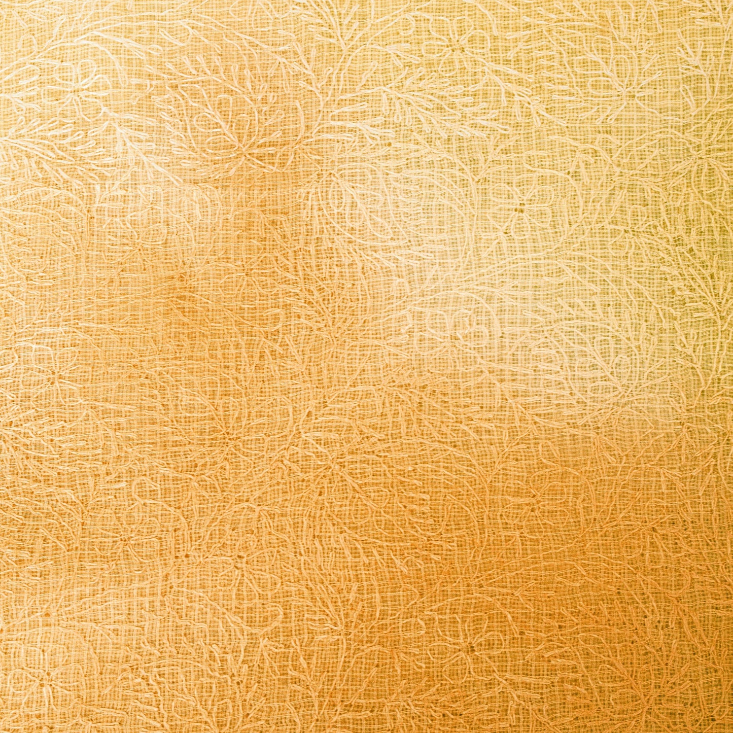 Sanskriti Vintage Yellow Pure Cotton Saree Hand Embroidered Kota Doria 5.5 Yard