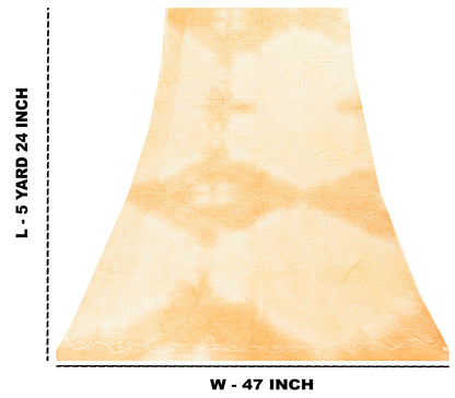 Sanskriti Vintage Yellow Pure Cotton Saree Hand Embroidered Kota Doria 5.5 Yard