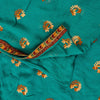 Sanskriti Vintage Blue Pure Chiffon SilkSaree Embroidered Wedding Sari 6Yd Craft