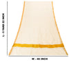 Sanskriti Vintage White Pure Cotton Saree Zari Work Kasavu Kerala Sari 5.5+Craft