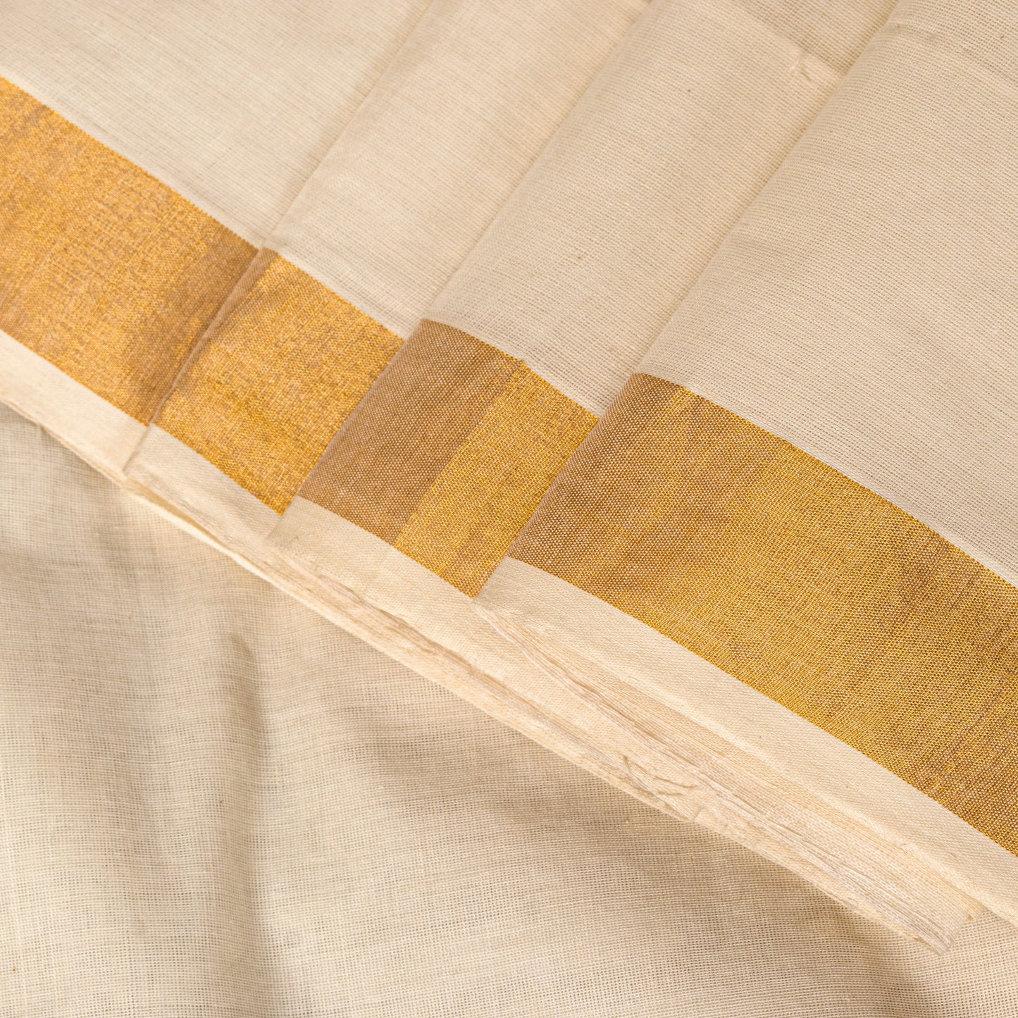 Sanskriti Vintage White Pure Cotton Saree Zari Work Kasavu Kerala Sari 5.5+Craft