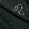 Sanskriti Vintage Black Pure Silk Saree Hand Beaded Zari Dabka Sari 5.5+YD Craft