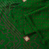 Sanskriti Vintage Green Pure Georgette Saree Bandhani Hand Embroidered 5.5YDSari