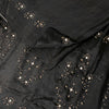 Sanskriti Vintage Black Pure Silk Saree Hand Embroidered Zardozi Stone 6+YD Sari