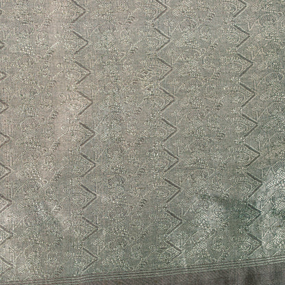 Sanskriti Vintage Pink 100%Pure Silk Saree Floral Woven Sari 5.5 YD Craft Fabric