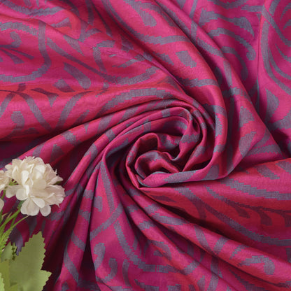 Sanskriti Vintage Soft Pink Pure Silk Saree Woven Floral Sari 5.5YD Craft Fabric