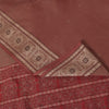 Sanskriti Vintage Brown Soft Blend Silk Saree Bollywood Floral Woven 5.5+YD Sari