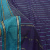 Sanskriti Vintage Purple Pure Cotton Saree Hand Woven Sari 5.5 Yd Craft Fabric