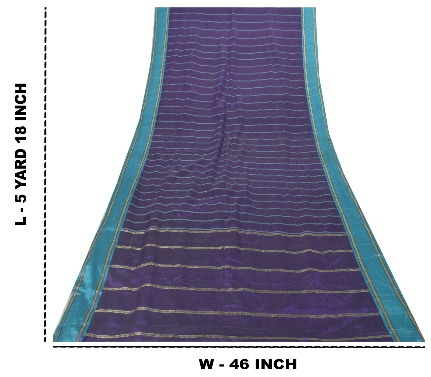 Sanskriti Vintage Purple Pure Cotton Saree Hand Woven Sari 5.5 Yd Craft Fabric