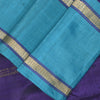 Sanskriti Vintage Purple Pure Cotton Saree Hand Woven Sari 5.5 Yd Craft Fabric