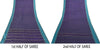 Sanskriti Vintage Purple Pure Cotton Saree Hand Woven Sari 5.5 Yd Craft Fabric
