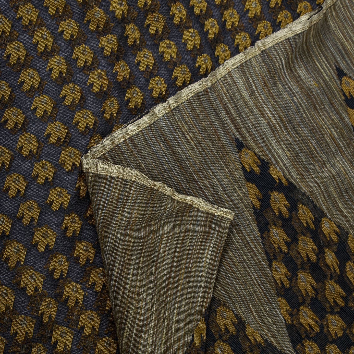 Sanskriti Vintage Black Pure Cotton Saree Tant Hand Woven Bengali Sari 5+YDCraft