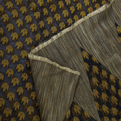 Sanskriti Vintage Black Pure Cotton Saree Tant Hand Woven Bengali Sari 5+YDCraft