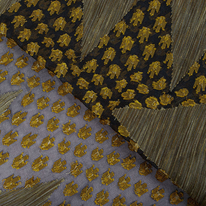 Sanskriti Vintage Black Pure Cotton Saree Tant Hand Woven Bengali Sari 5+YDCraft