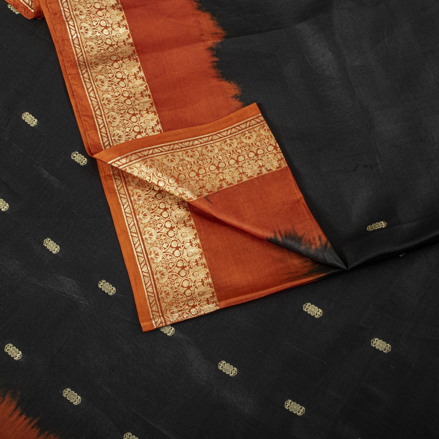 Sanskriti Vintage Black Soft Pure Silk Saree Brocade Zari Woven 5.5+YDSari Craft