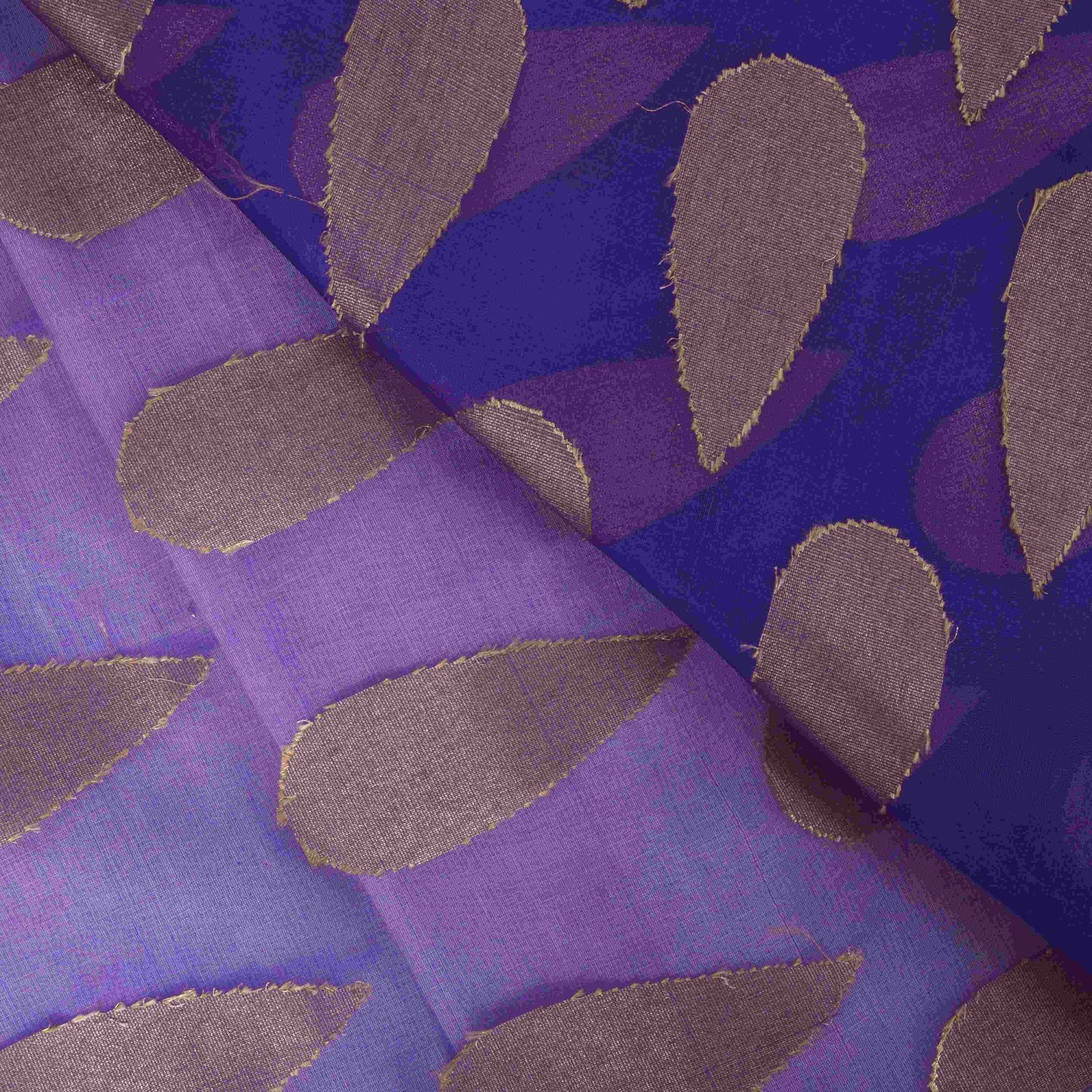 Sanskriti Vintage Blue-Pink Pure Silk Saree Paisley Woven Sari 6+YD Craft Fabric