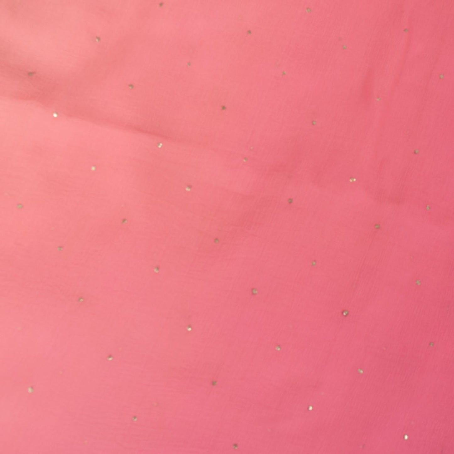 Sanskriti Vintage Soft Pink Pure Chiffon Saree Hand Fardi Mukaish Sari 6YD Craft