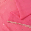 Sanskriti Vintage Soft Pink Pure Chiffon Saree Hand Fardi Mukaish Sari 6YD Craft