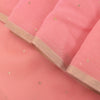 Sanskriti Vintage Soft Pink Pure Chiffon Saree Hand Fardi Mukaish Sari 6YD Craft