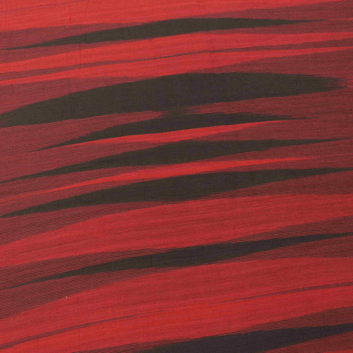 Sanskriti Vintage Soft Red-Black Blend Cotton Saree Woven Sari 6.5+YCraft Fabric