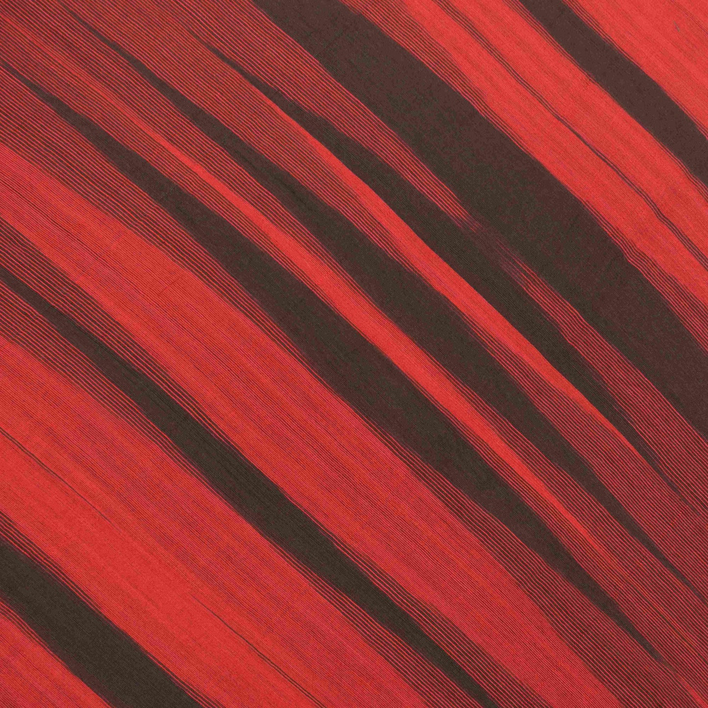 Sanskriti Vintage Soft Red-Black Blend Cotton Saree Woven Sari 6.5+YCraft Fabric