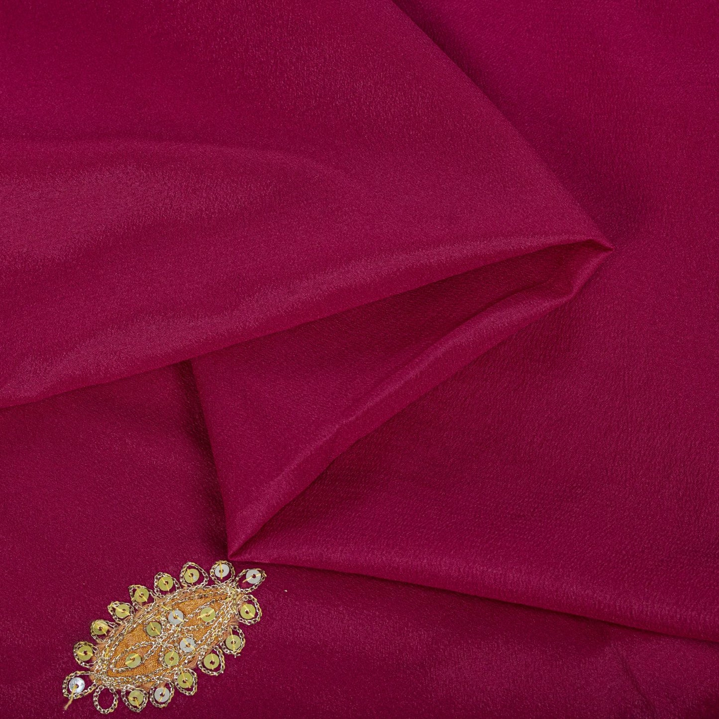 Sanskriti Vintage Saree Pink Art Silk Hand Embroidered Zari Sequins Fabric Sari