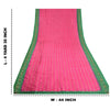 Sanskriti Vintage Saree Pink Sambhalpuri Hand Woven Ikat Pure Silk Sari Fabric