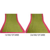 Sanskriti Vintage Saree Green Sambhalpuri Hand Woven Ikat Pure Silk Sari Fabric