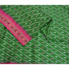 Sanskriti Vintage Saree Green Sambhalpuri Hand Woven Ikat Pure Silk Sari Fabric