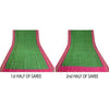 Sanskriti Vintage Saree Green Sambhalpuri Hand Woven Ikat Pure Silk Sari Fabric