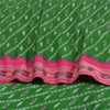 Sanskriti Vintage Saree Green Sambhalpuri Hand Woven Ikat Pure Silk Sari Fabric