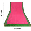 Sanskriti Vintage Saree Pink Pochampally Hand Woven Ikat Pure Silk Sari Fabric