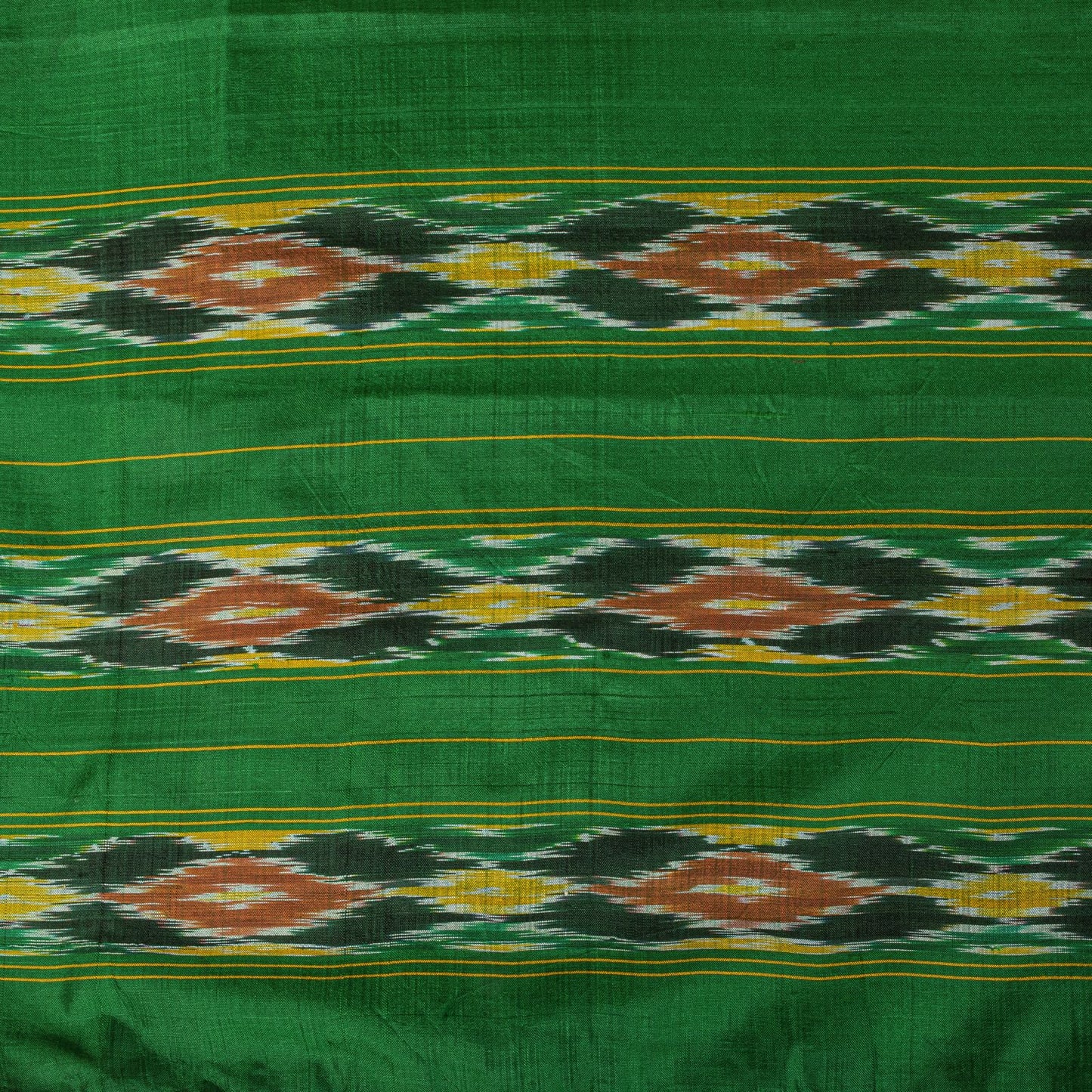Sanskriti Vintage Pink 100% Pure Silk Saree Ikat Handwoven Pochampally 5+Yd Sari