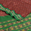 Sanskriti Vintage Saree Red Sambhalpuri Hand Woven Ikat Pure Silk Sari Fabric