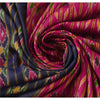 Sanskriti Vintage Pink Saree Pure Silk Pochampally Woven Ikat Sari Craft Fabric