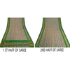 Sanskriti Vintage Sarees Green & Red Pochampally Pure Silk Hand Ikat Woven Sari