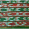 Sanskriti Vintage Sarees Green & Red Pochampally Pure Silk Hand Ikat Woven Sari